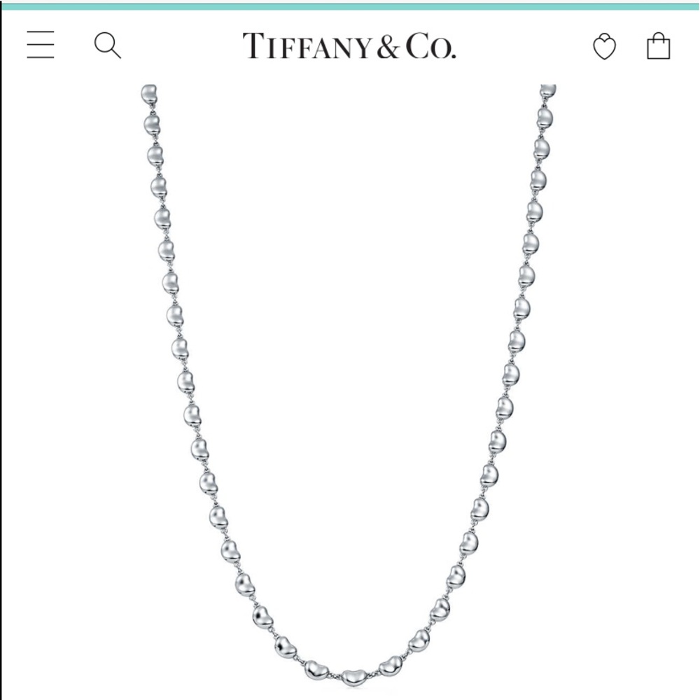 Tiffany & Co. Elsa Peretti Design Bean Necklace